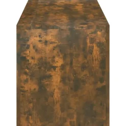 vidaXL - TV-meubel met LED-verlichting - Gerookt eiken - Hout - 120x35x40 cm