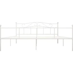 vidaXL - Tweepersoonbed - Wit - Metaal - 180 x 200 cm