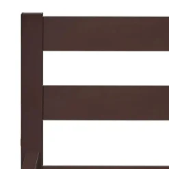 vidaXL - Tweepersoonbed met hoodfbord - Donkerbruin - Hout - 160x200 cm