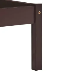 vidaXL - Tweepersoonbed met hoodfbord - Donkerbruin - Hout - 160x200 cm