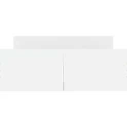 vidaXL - Tweepersoonsbed met hoofd- en voeteneinde - Wit - Hout - 120x200 cm