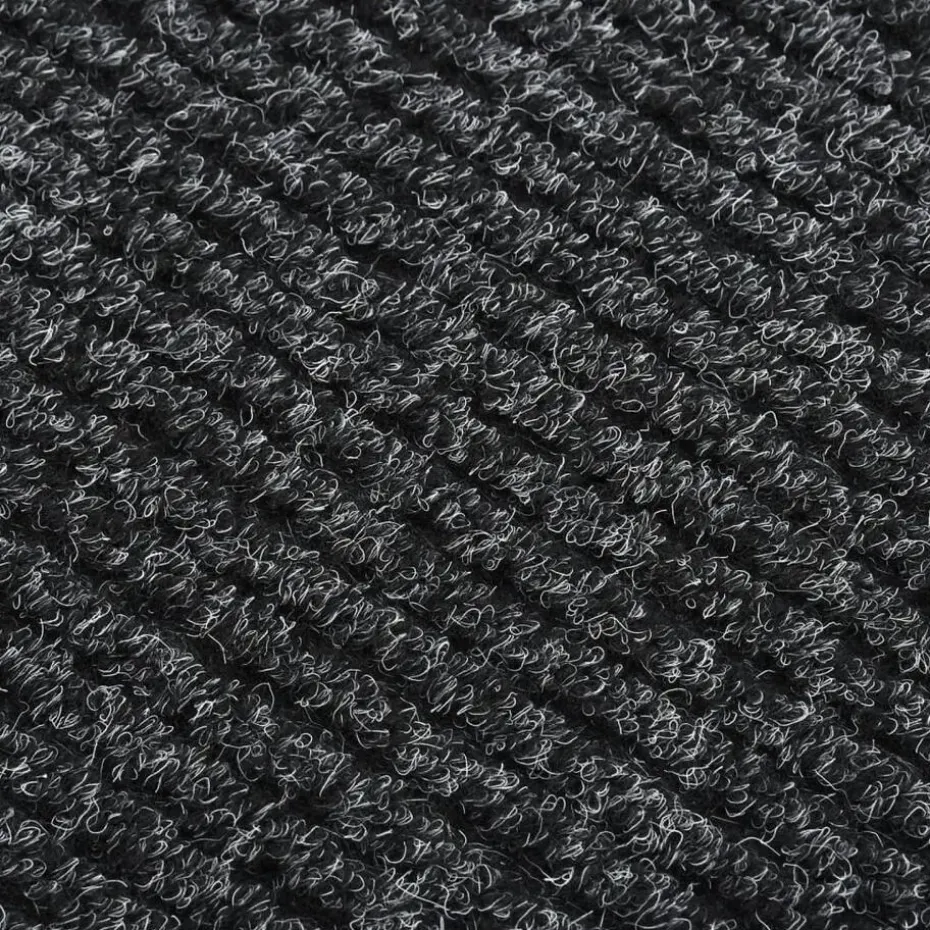 vidaXL - Vloerkleed - Antraciet - Polypropyleen - 100 x 200 cm
