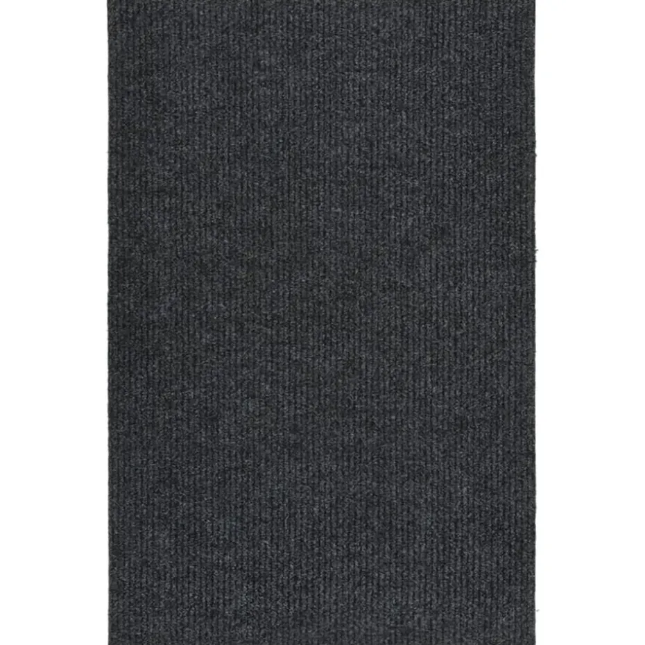 vidaXL - Vloerkleed - Antraciet - Polypropyleen - 100 x 150 cm
