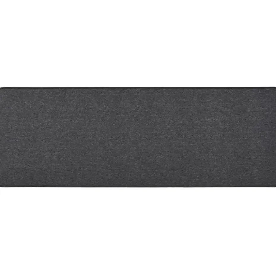 vidaXL - Vloerkleed - Antraciet - Polypropyleen - 80 x 250 cm