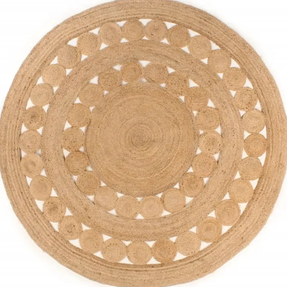 vidaXL - Vloerkleed - Beige - Jute - 180 cm
