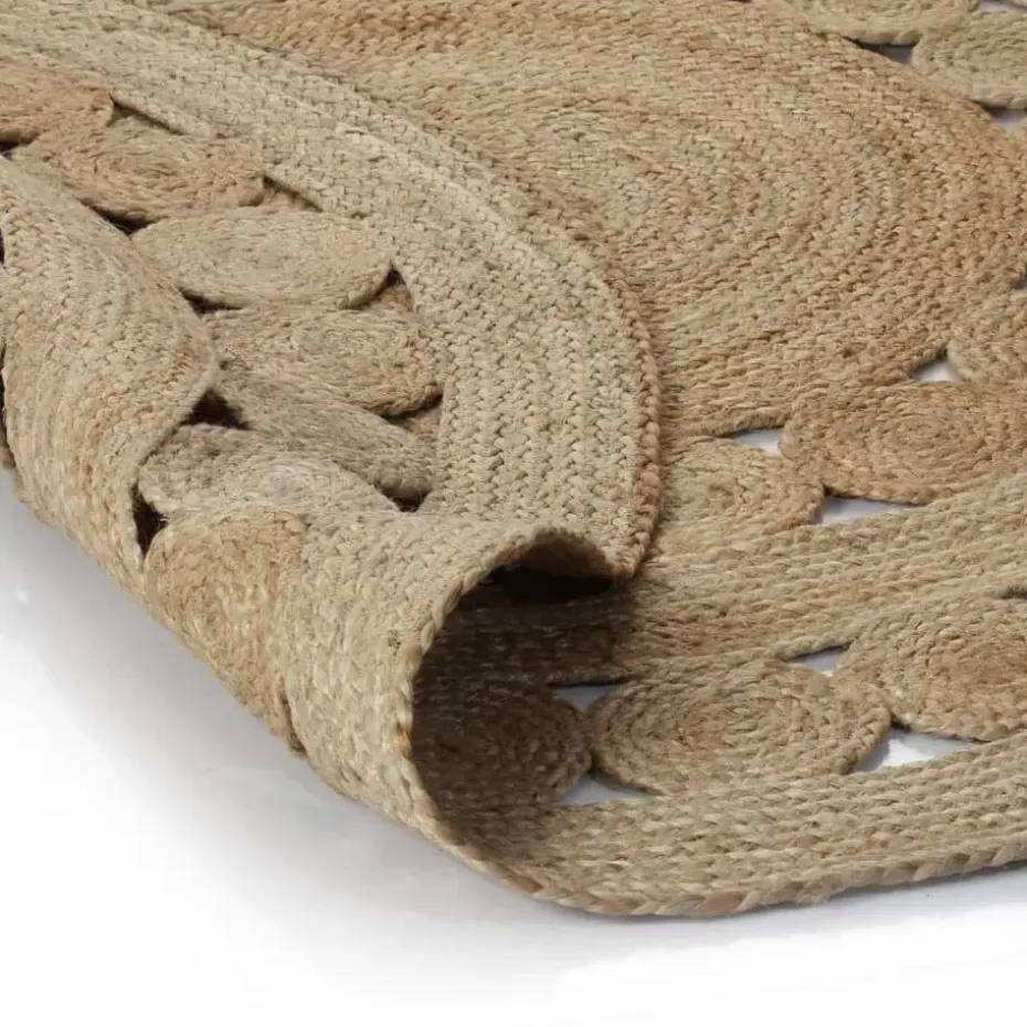 vidaXL - Vloerkleed - Beige - Jute - 180 cm