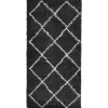 vidaXL - Vloerkleed - Zwart en crème - 100 x 200 cm