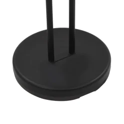 vidaXL - Vloerlamp - Zwart - Staal