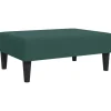 vidaXL - Voetenbank - Groen - Fluweel