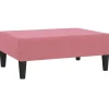 vidaXL - Voetenbank - Roze - Fluweel