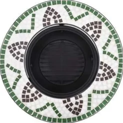vidaXL - Vuurkorf - Groen - Keramiek