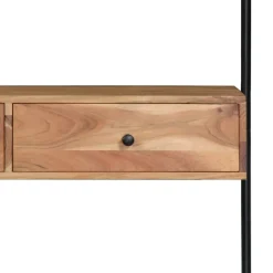 vidaXL - Wandbureau - Bruin - Hout