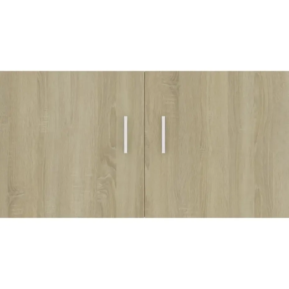 vidaXL - Wandkast - Bruin - Bewerkt hout