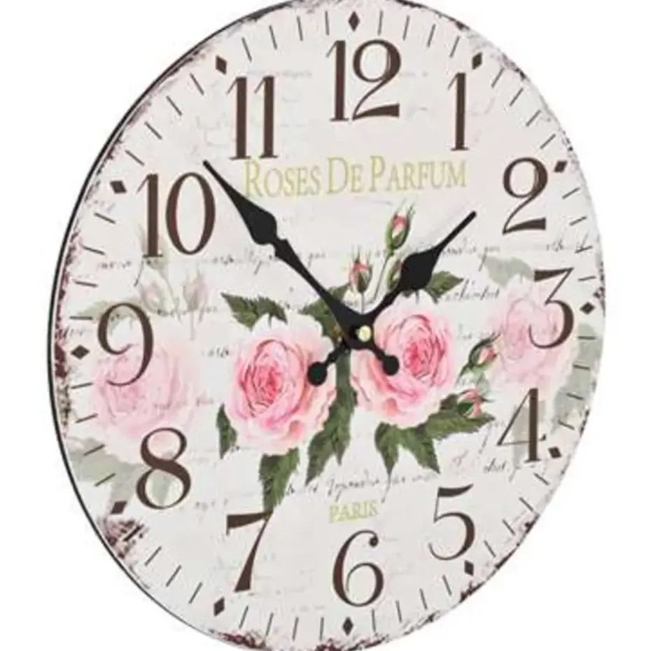 vidaXL - Wandklok - Multikleur - MDF - 30 cm
