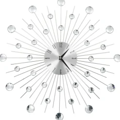 vidaXL - Wandklok - Zilver - Aluminium