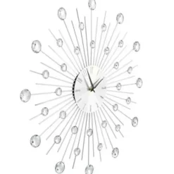 vidaXL - Wandklok - Zilver - Aluminium