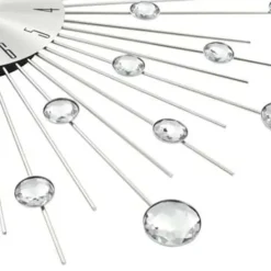 vidaXL - Wandklok - Zilver - Aluminium