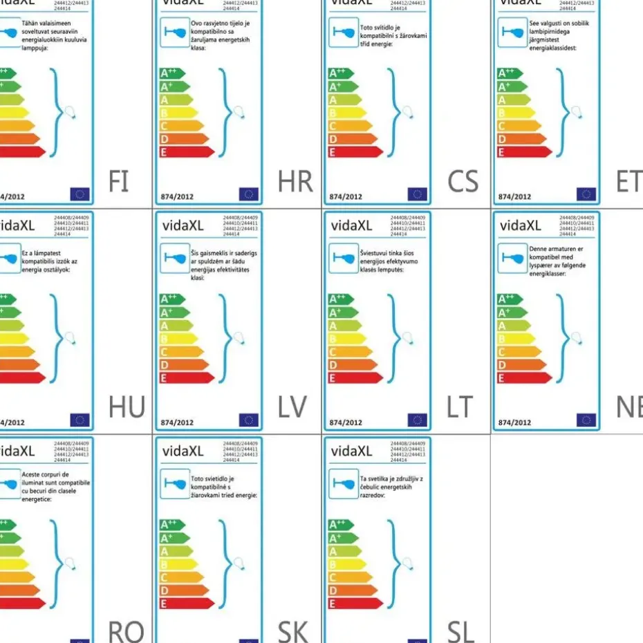 vidaXL - Wandlamp - Multikleur - Metaal - 2 stuks