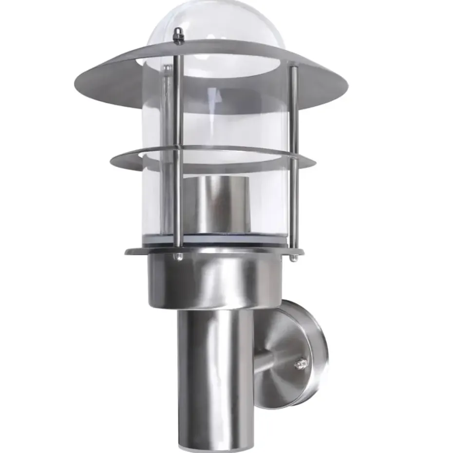 vidaXL - Wandlamp - Zilver - Roestvrij staal