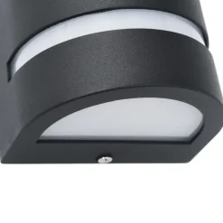 vidaXL - Wandlamp - Zwart - Aluminium - 75 x 95 x 150 mm - 2 stuks