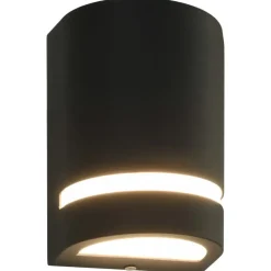 vidaXL - Wandlamp - Zwart - Aluminium - 75 x 95 x 150 mm - 2 stuks
