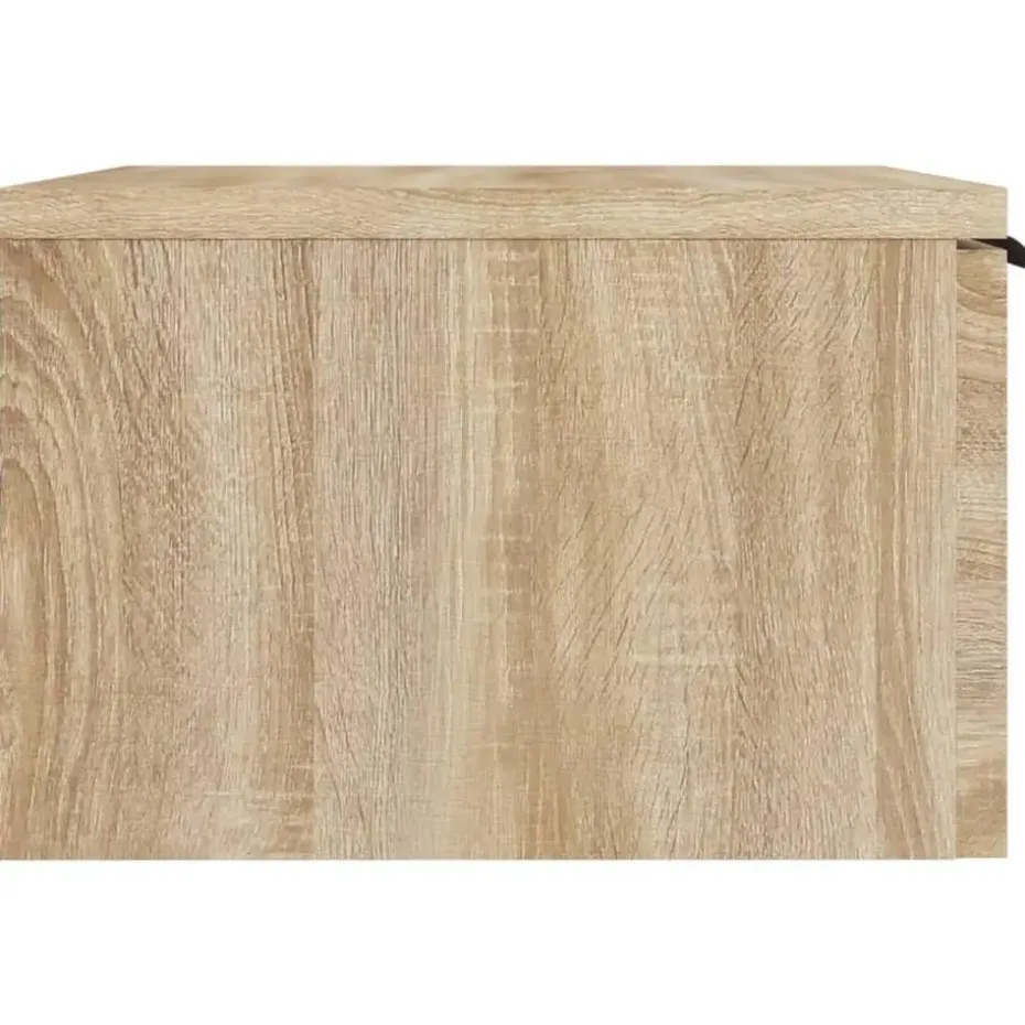vidaXL - Wandnachtkastje - Bruin - Bewerkt hout
