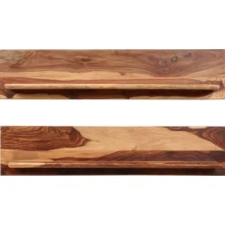 vidaXL - Wandplank - Bruin - Hout - 118 x 26 x 20 cm - 2 stuks