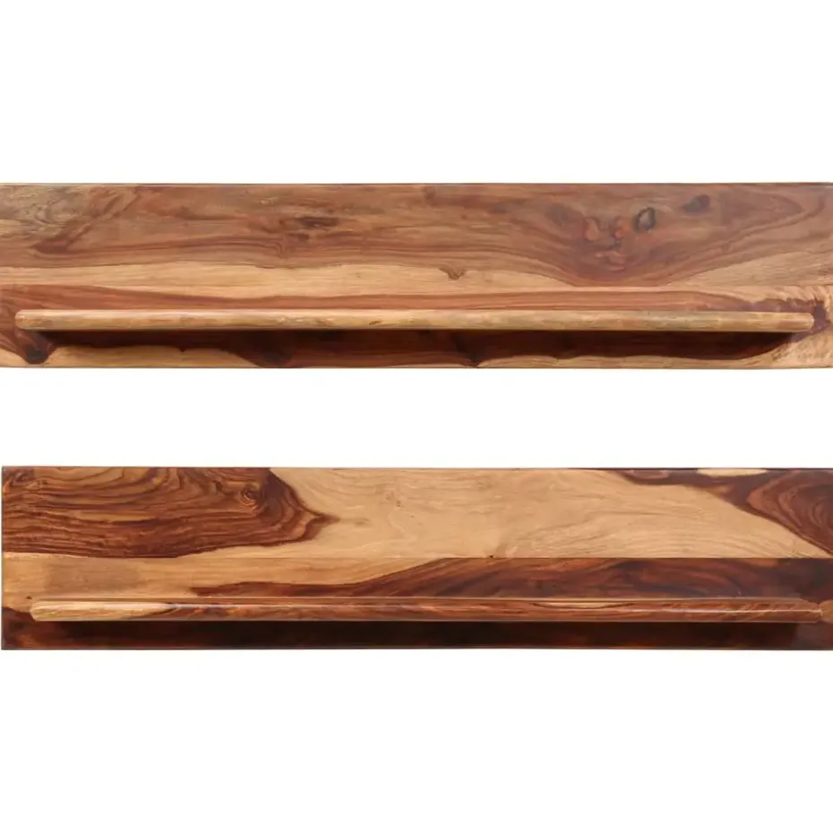 vidaXL - Wandplank - Bruin - Hout - 118 x 26 x 20 cm - 2 stuks