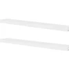 vidaXL - Wandrek - Wit - MDF - 120 cm - 4 stuks