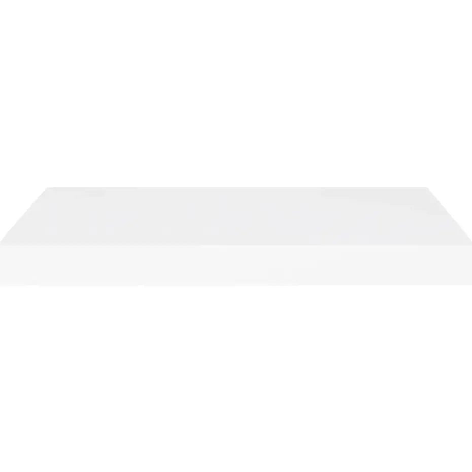 vidaXL - Wandschap - Wit - MDF - 60 x 23.5 x 3.8 cm - 2 stuks