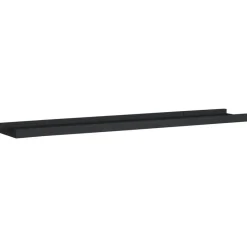 vidaXL - Wandschap - Zwart - MDF - 80 x 9 x 3 cm - 2 stuks