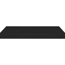 vidaXL - Wandschap - Zwart - MDF - 60 x 23.5 x 3.8 cm - 2 stuks