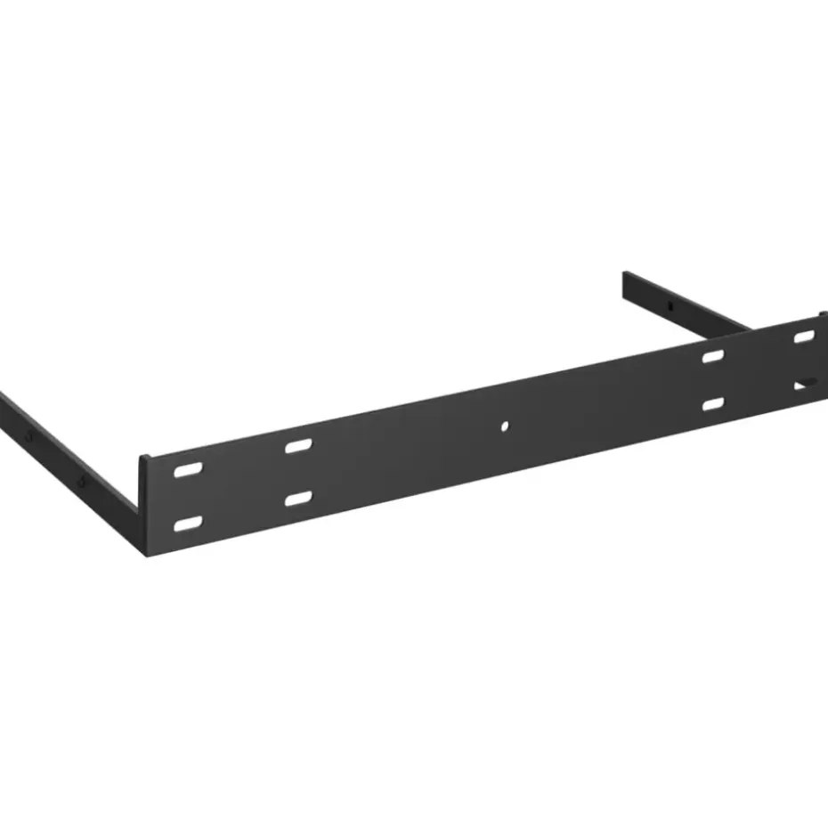 vidaXL - Wandschap - Zwart - MDF - 50 x 23 x 3.8 cm - 2 stuks