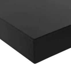 vidaXL - Wandschap - Zwart - MDF - 100 x 20 x 3.8 cm - 2 stuks
