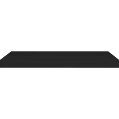 vidaXL - Wandschap - Zwart - MDF - 80 x 23.5 x 3.8 cm
