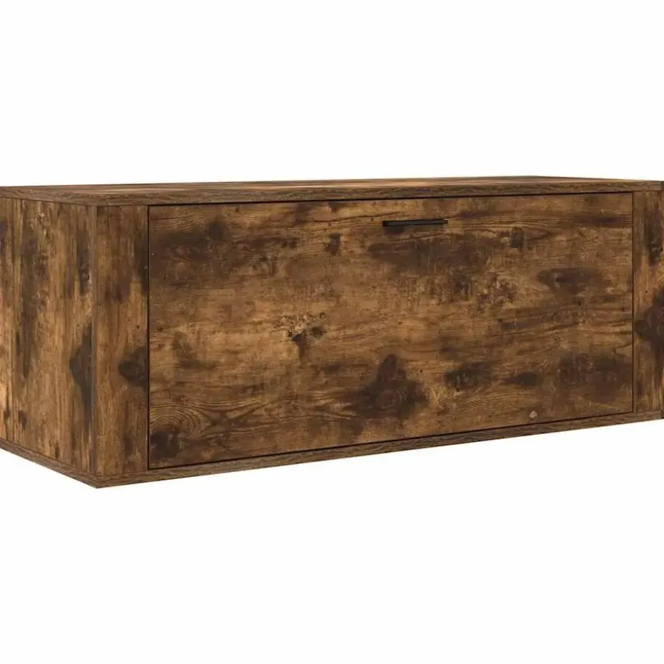 vidaXL - Wandschoenenkast - Bruin - Bewerkt hout