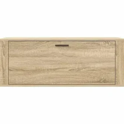 vidaXL - Wandschoenenkast - Bruin - Bewerkt hout
