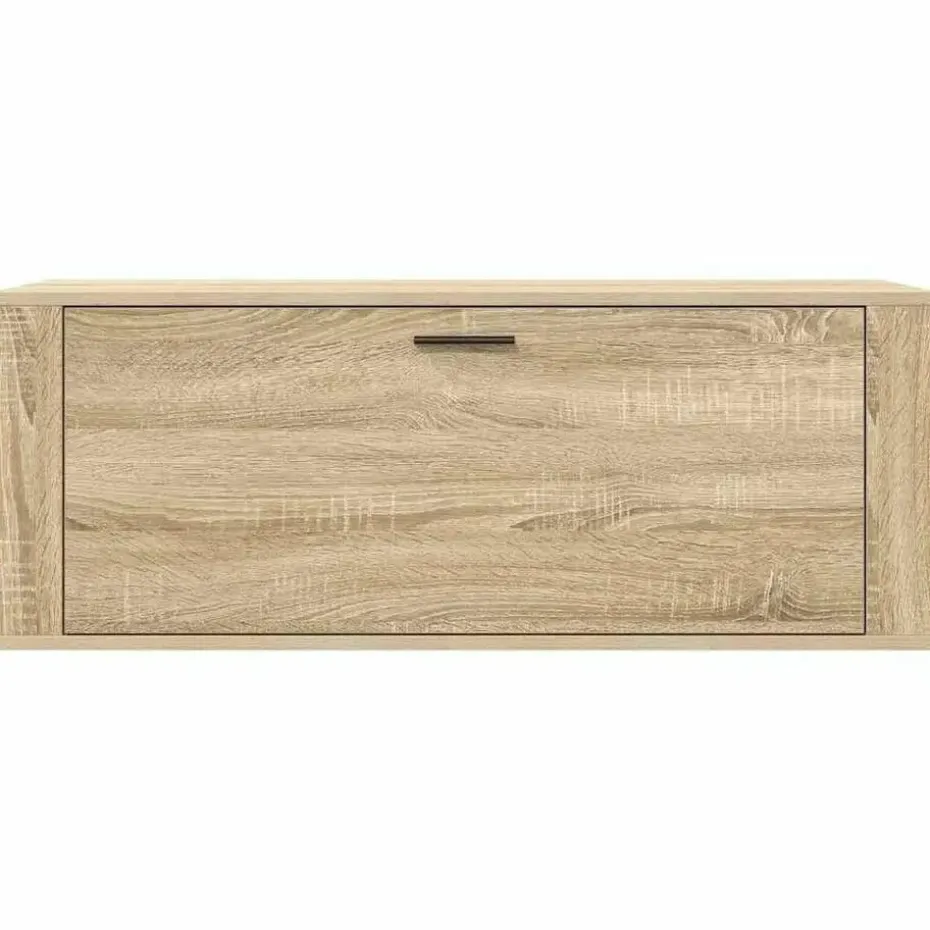 vidaXL - Wandschoenenkast - Bruin - Bewerkt hout
