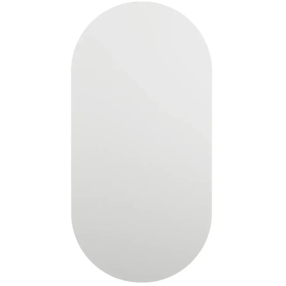 vidaXL - Wandspiegel - Wit - Glas - 80 x 40 cm