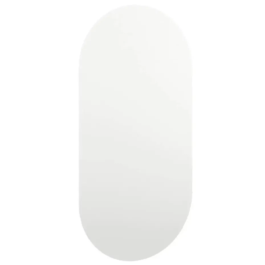 vidaXL - Wandspiegel - Wit - Glas - 80 x 40 cm