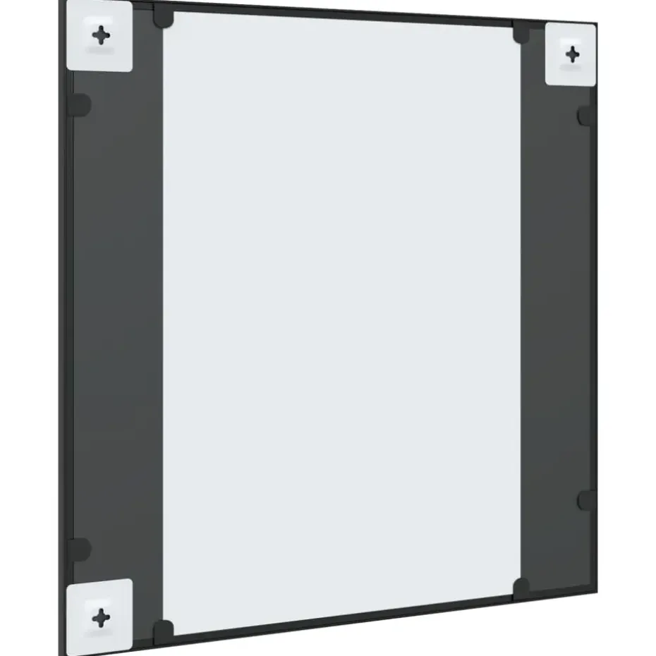 vidaXL - Wandspiegel - Zwart - IJzer - 60 x 60 cm