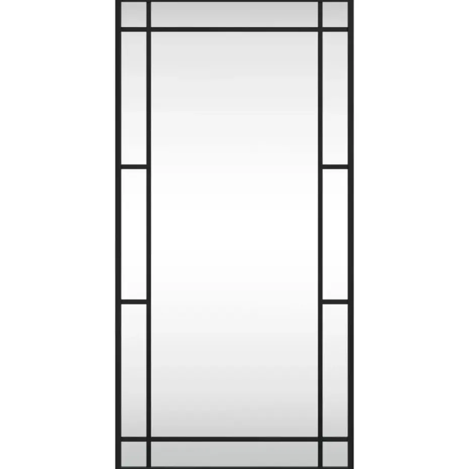 vidaXL - Wandspiegel - Zwart - IJzer - 40 x 80 cm