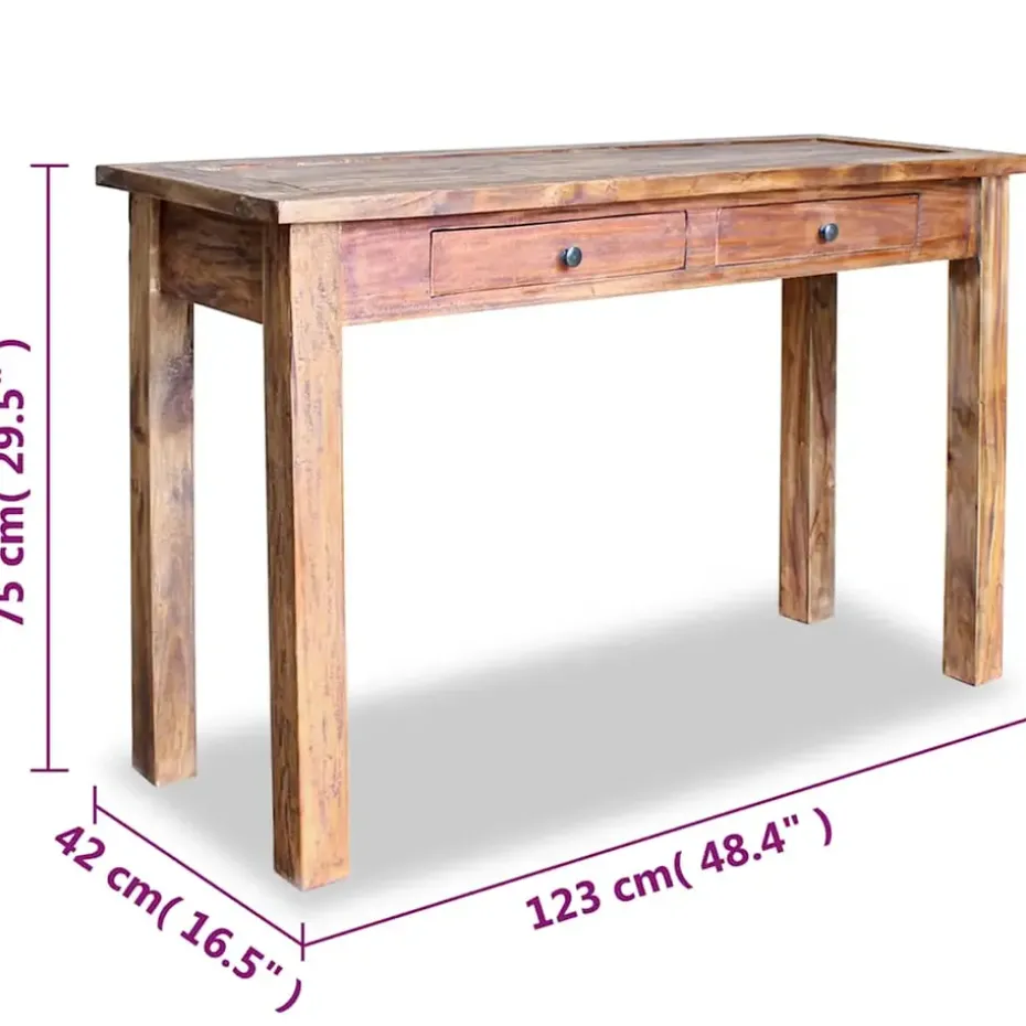 vidaXL - Wandtafel - Bruin - Hout
