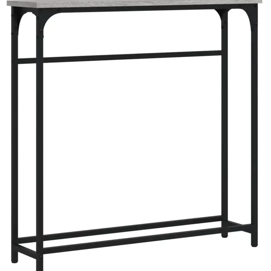 vidaXL - Wandtafel - Grijs sonoma eiken - Bewerkt hout - 75x19.5x75 cm