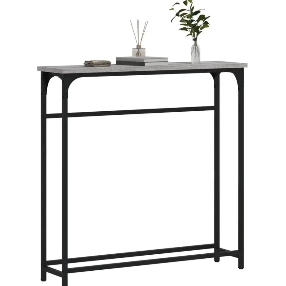 vidaXL - Wandtafel - Grijs sonoma eiken - Bewerkt hout - 75x19.5x75 cm