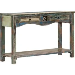 vidaXL - Wandtafel - Multikleur - Hout