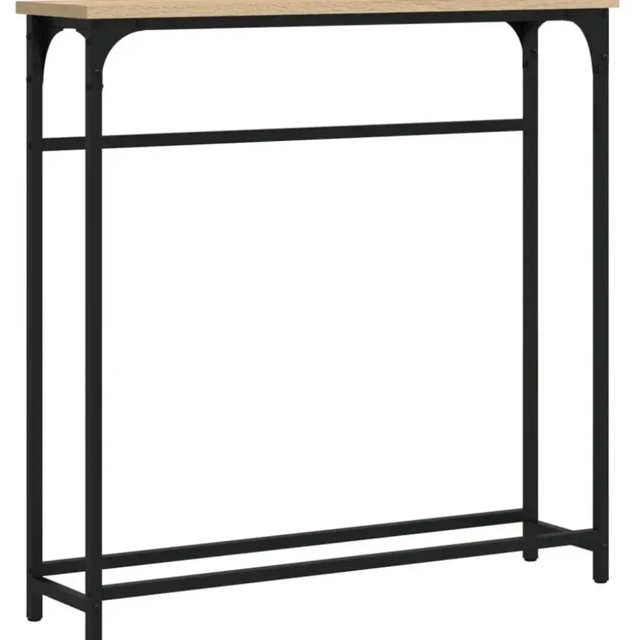 vidaXL - Wandtafel - Sonoma eiken - Bewerkt hout - 75x19.5x75 cm