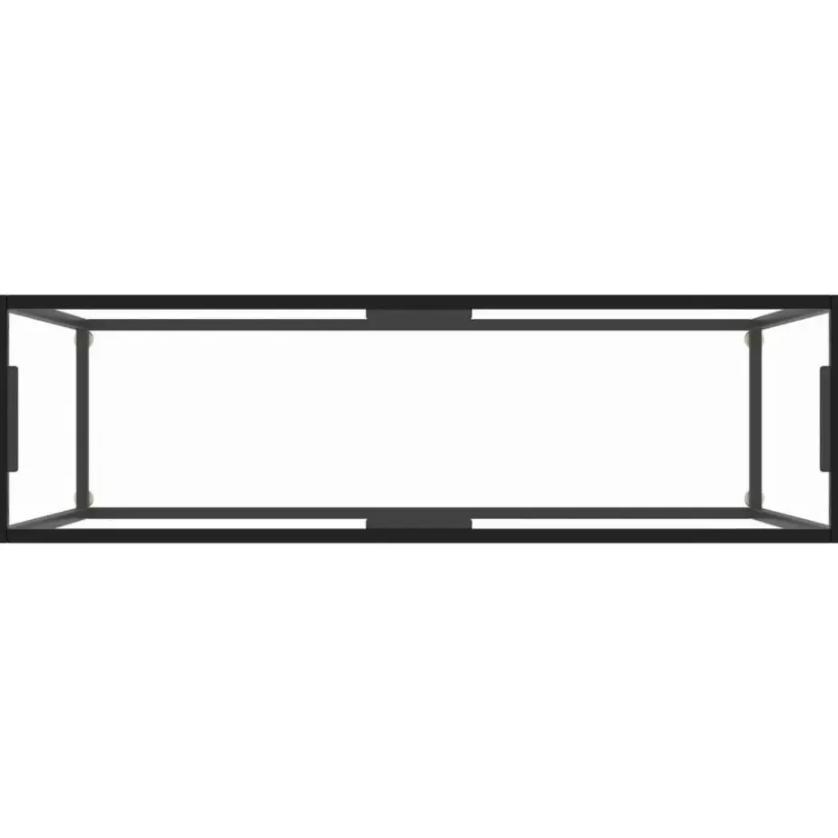 vidaXL - Wandtafel - Transparent - Glas - 120 x 35 x 75 cm
