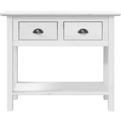 vidaXL - Wandtafel - Wit - Grenenhout