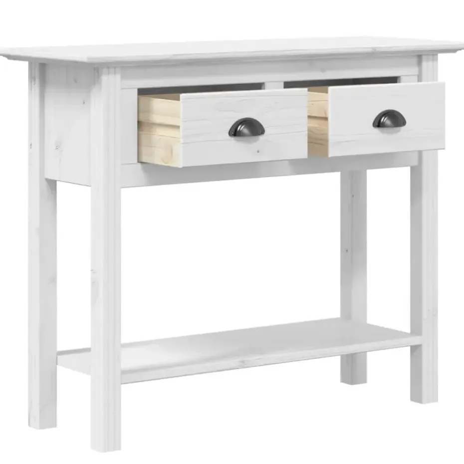 vidaXL - Wandtafel - Wit - Grenenhout